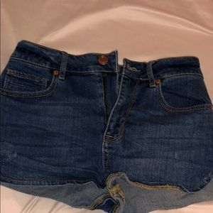 Kendall & Kylie Cheeky Distressed Shorts